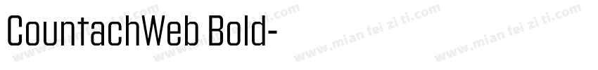 CountachWeb Bold字体转换
